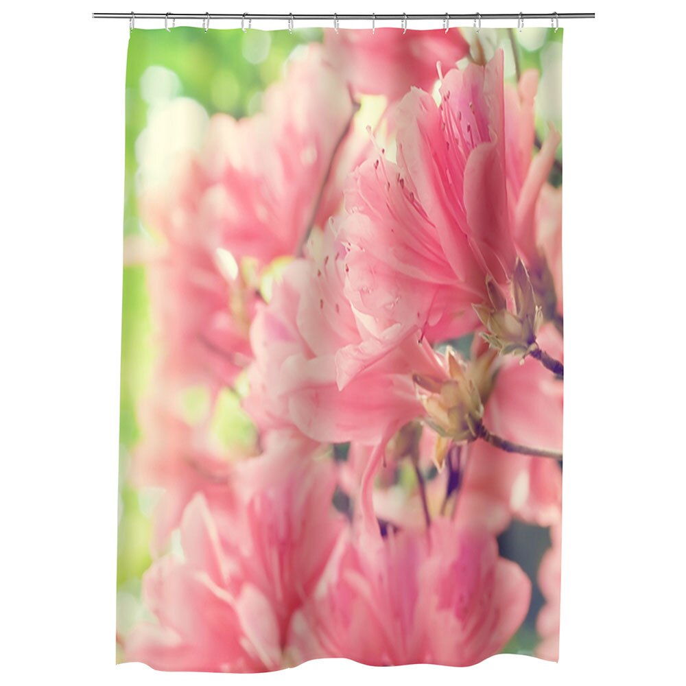 Perdea Dus, Cada, pentru Baie, Heartwork, Flori de primavara frumoase, Model Multicolor, Decoratiuni Baie, 150 x 200 cm