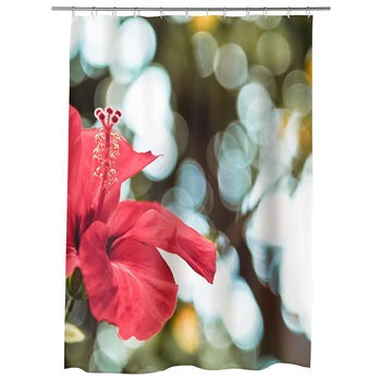 Perdea Dus, Cada, pentru Baie, Heartwork, Floare firava, Model Multicolor, Decoratiuni Baie, 150 x 200 cm