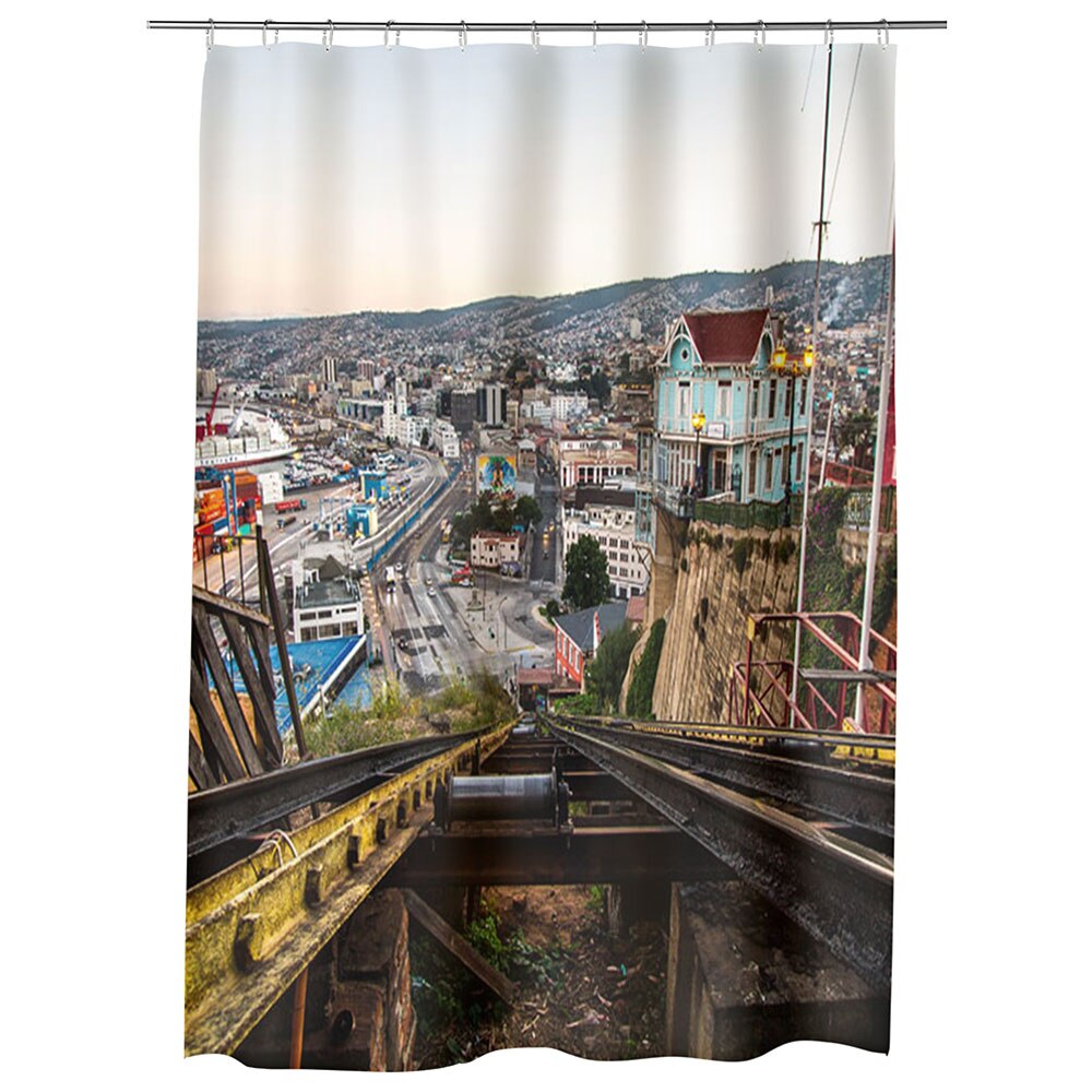 Perdea Dus, Cada, pentru Baie, Heartwork, Valparaiso, Model Multicolor, Decoratiuni Baie, 150 x 200 cm
