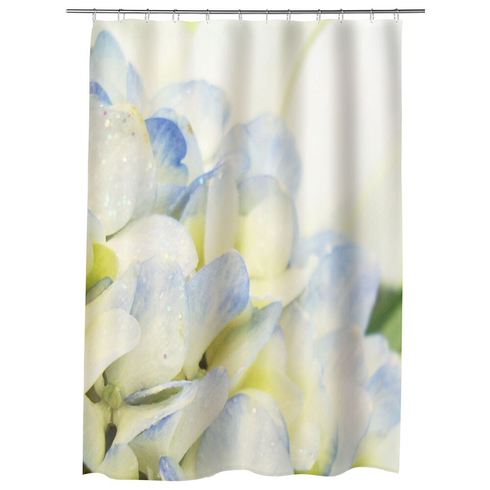 Perdea Dus, Cada, pentru Baie, Heartwork, Lilieci albi, Model Multicolor, Decoratiuni Baie, 150 x 200 cm