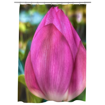 Perdea Dus, Cada, pentru Baie, Heartwork, Floare de Lotus, Model Multicolor, Decoratiuni Baie, 150 x 200 cm