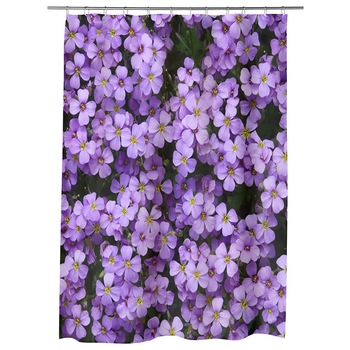 Perdea Dus, Cada, pentru Baie, Heartwork, Flori Violet Aubrieta, Model Multicolor, Decoratiuni Baie, 150 x 200 cm Perdea Dus, Cada, pentru Baie, Heartwork, Flori Violet Aubrieta, Model Multicolor, Decoratiuni Baie, 150 x 200 cm