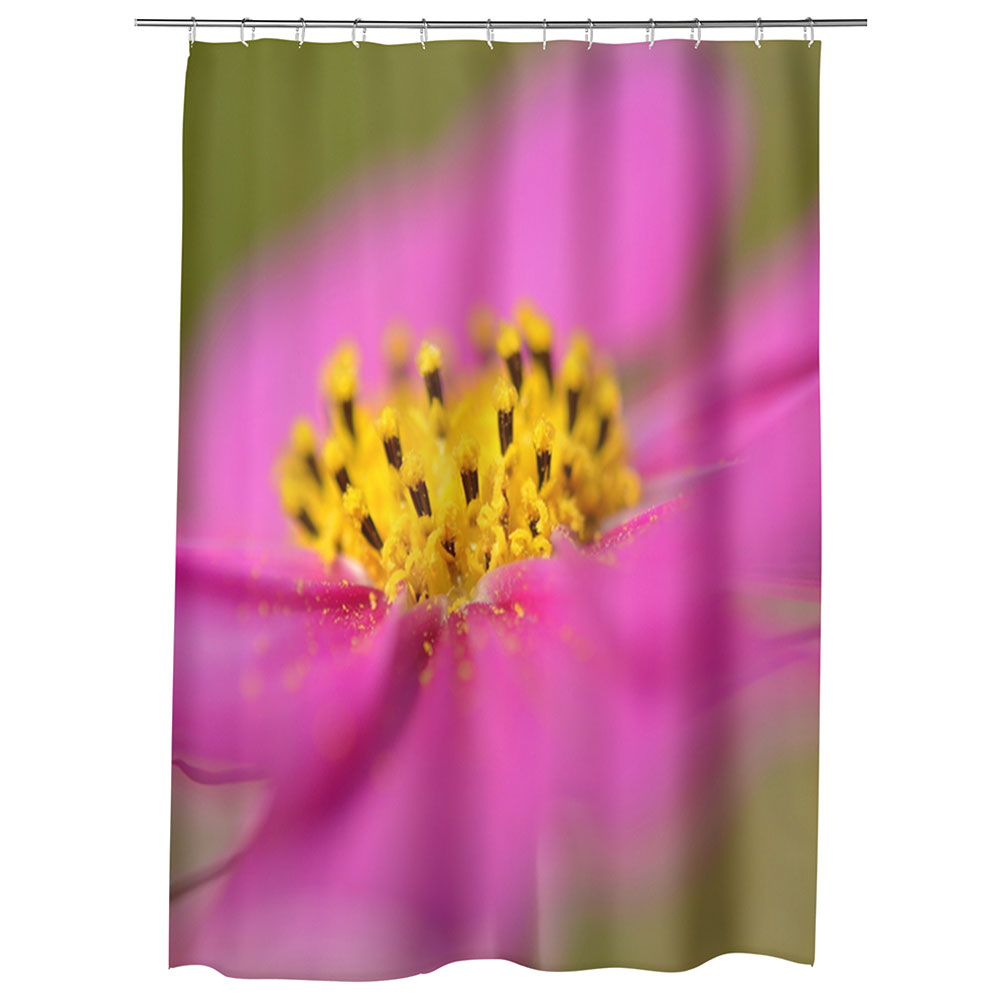 Perdea Dus, Cada, pentru Baie, Heartwork, Floricica Cosmo, Model Multicolor, Decoratiuni Baie, 150 x 200 cm