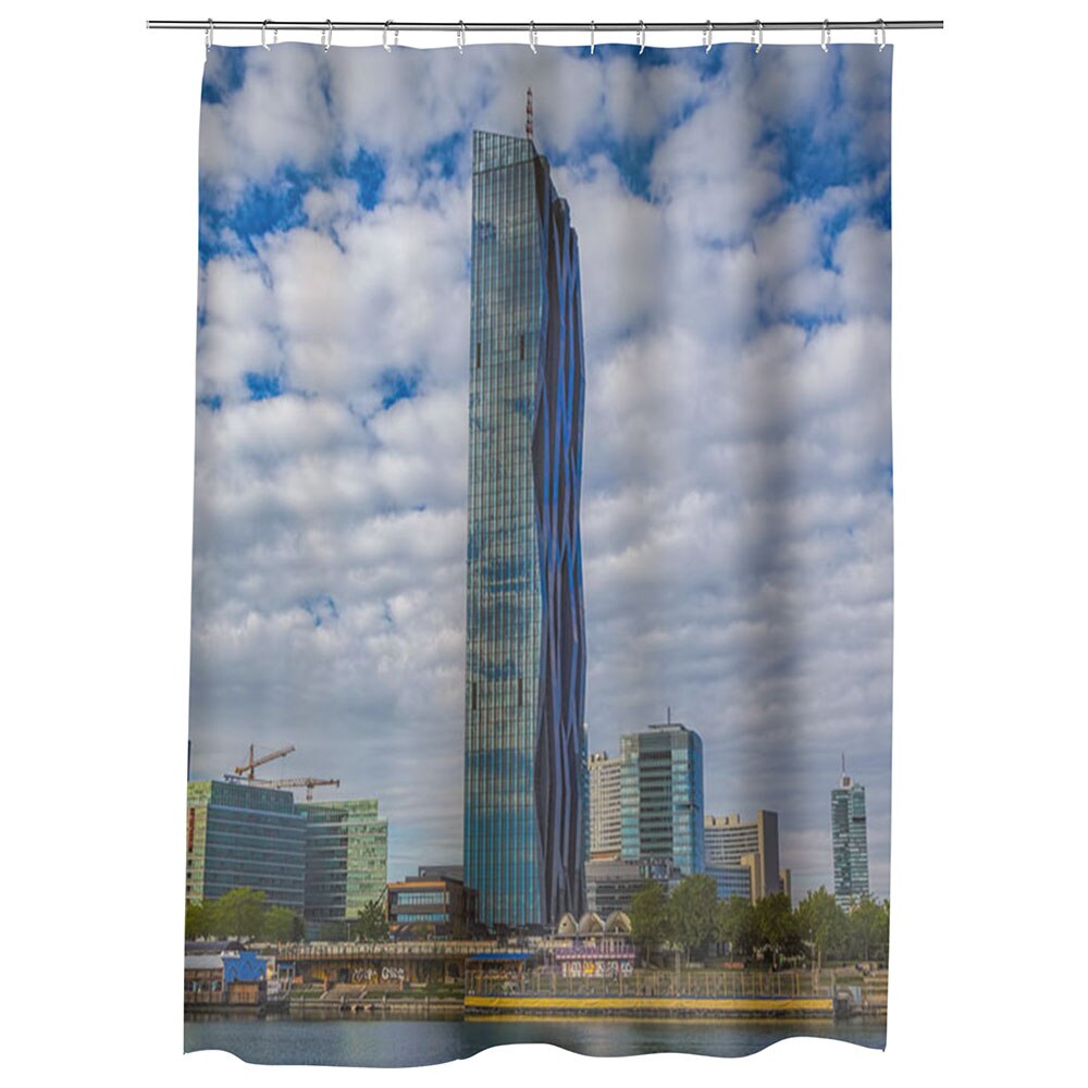 Perdea Dus, Cada, pentru Baie, Heartwork, Viena, Model Multicolor, Decoratiuni Baie, 150 x 200 cm