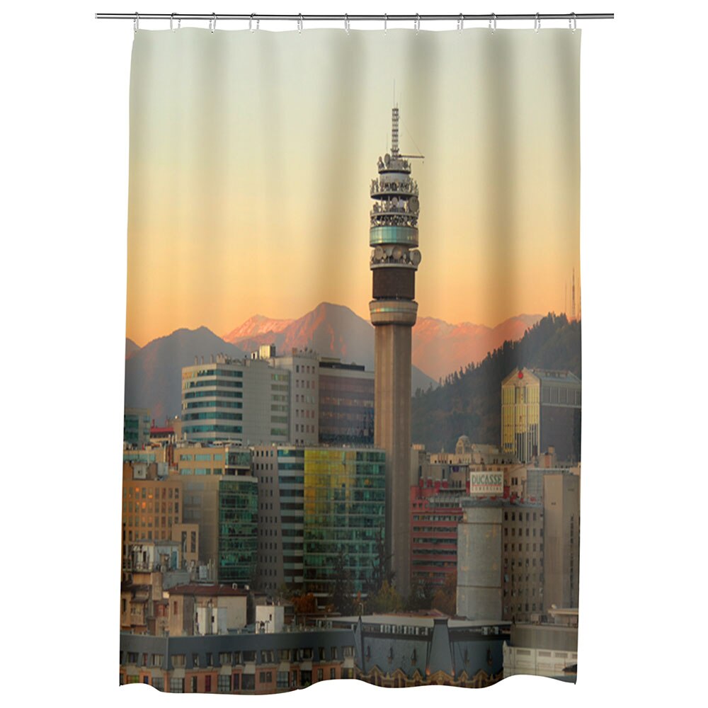 Perdea Dus, Cada, pentru Baie, Heartwork, Centrul Santiago, Model Multicolor, Decoratiuni Baie, 150 x 200 cm