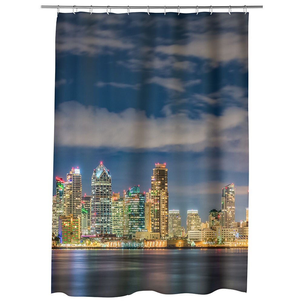 Perdea Dus, Cada, pentru Baie, Heartwork, San Diego, Model Multicolor, Decoratiuni Baie, 150 x 200 cm