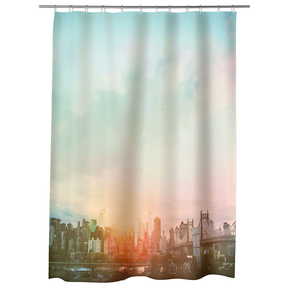 Perdea Dus, Cada, pentru Baie, Heartwork, New York7, Model Multicolor, Decoratiuni Baie, 150 x 200 cm
