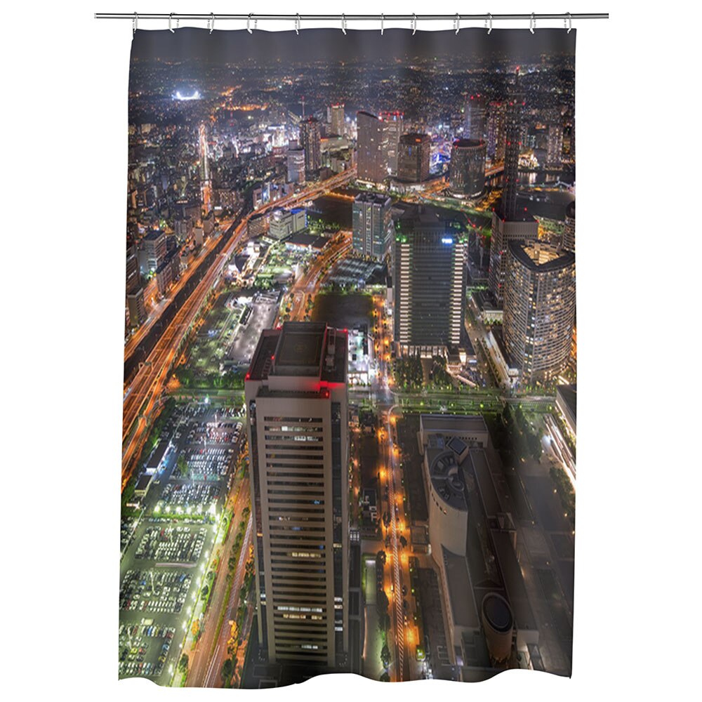 Perdea Dus, Cada, pentru Baie, Heartwork, Tokyo1, Model Multicolor, Decoratiuni Baie, 150 x 200 cm