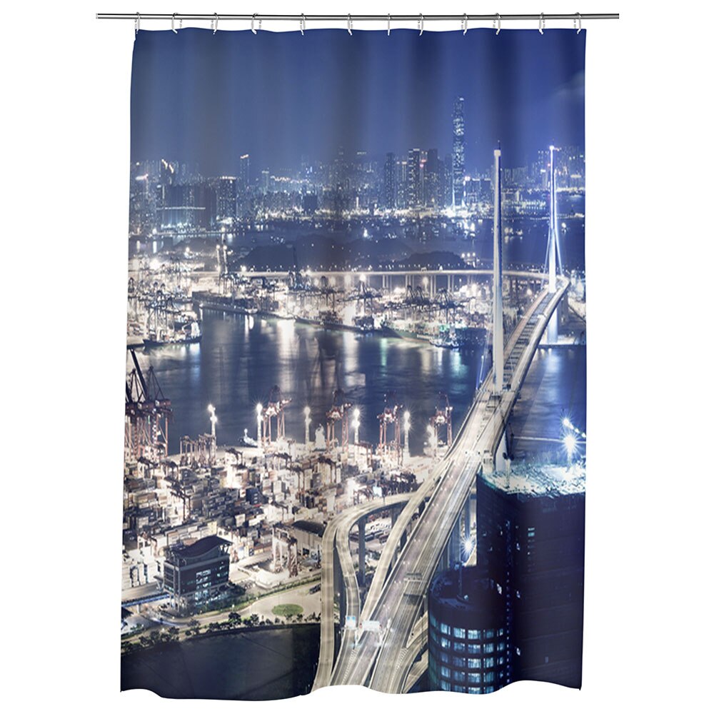 Perdea Dus, Cada, pentru Baie, Heartwork, Hong Kong, Model Multicolor, Decoratiuni Baie, 150 x 200 cm