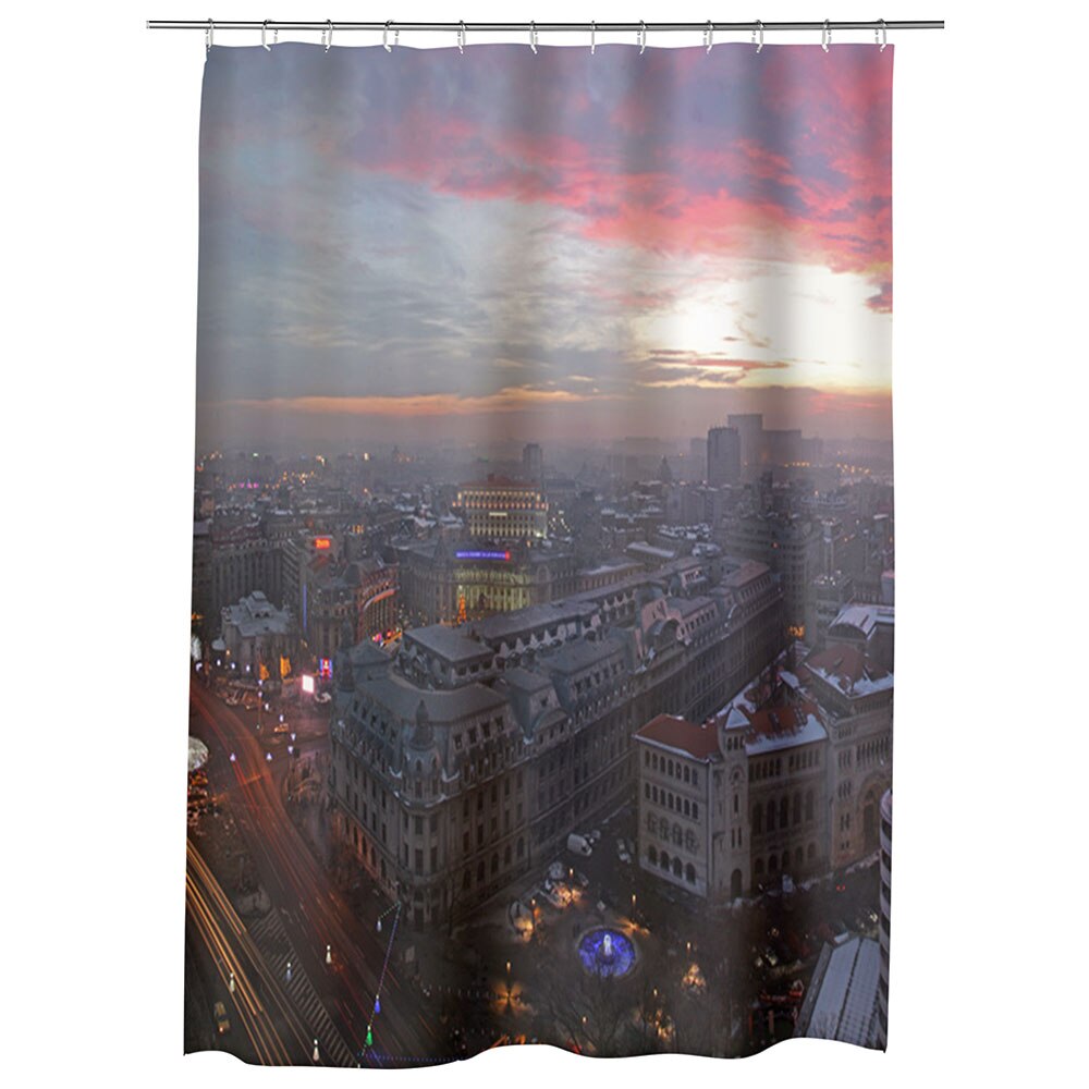 Perdea Dus, Cada, pentru Baie, Heartwork, Piata Universitatii in bucuresti, Model Multicolor, Decoratiuni Baie, 150 x 200 cm