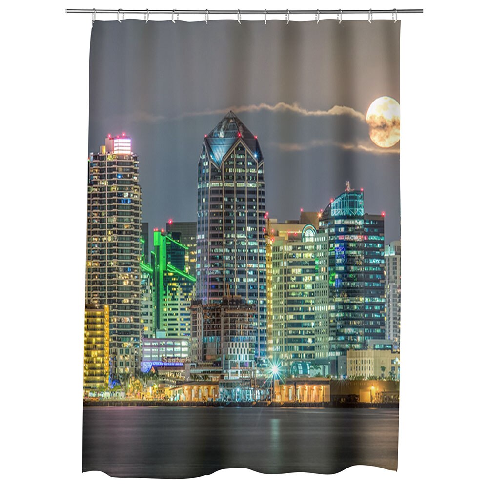 Perdea Dus, Cada, pentru Baie, Heartwork, San Diego2, Model Multicolor, Decoratiuni Baie, 150 x 200 cm