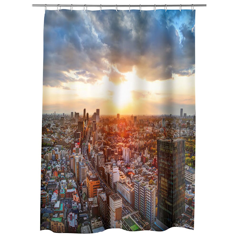 Perdea Dus, Cada, pentru Baie, Heartwork, Tokyo, Model Multicolor, Decoratiuni Baie, 150 x 200 cm