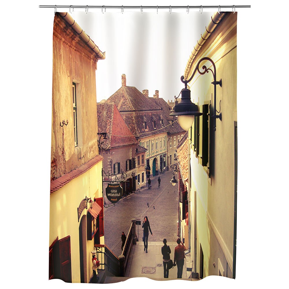 Perdea Dus, Cada, pentru Baie, Heartwork, In Sighisoara Romania, Model Multicolor, Decoratiuni Baie, 150 x 200 cm