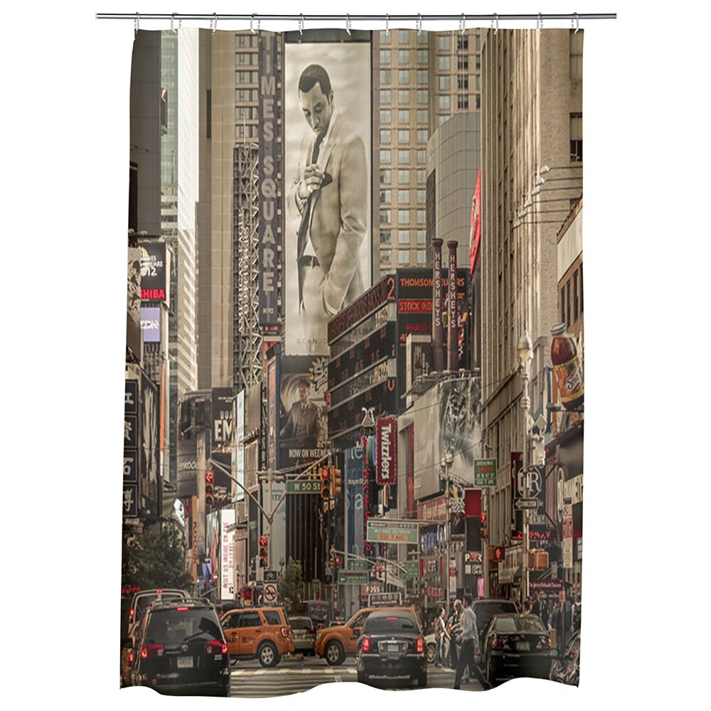 Perdea Dus, Cada, pentru Baie, Heartwork, Rascruce de drumuri, Model Multicolor, Decoratiuni Baie, 150 x 200 cm