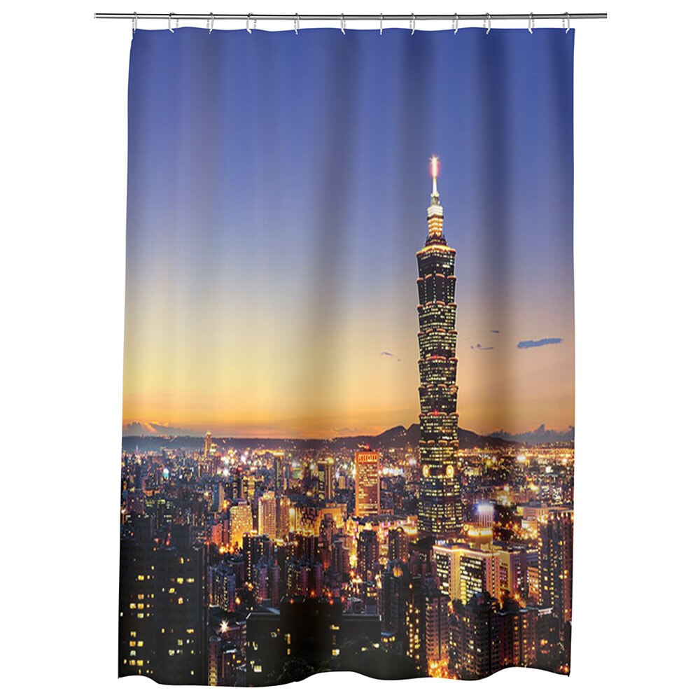 Perdea Dus, Cada, pentru Baie, Heartwork, Taipei, Model Multicolor, Decoratiuni Baie, 150 x 200 cm