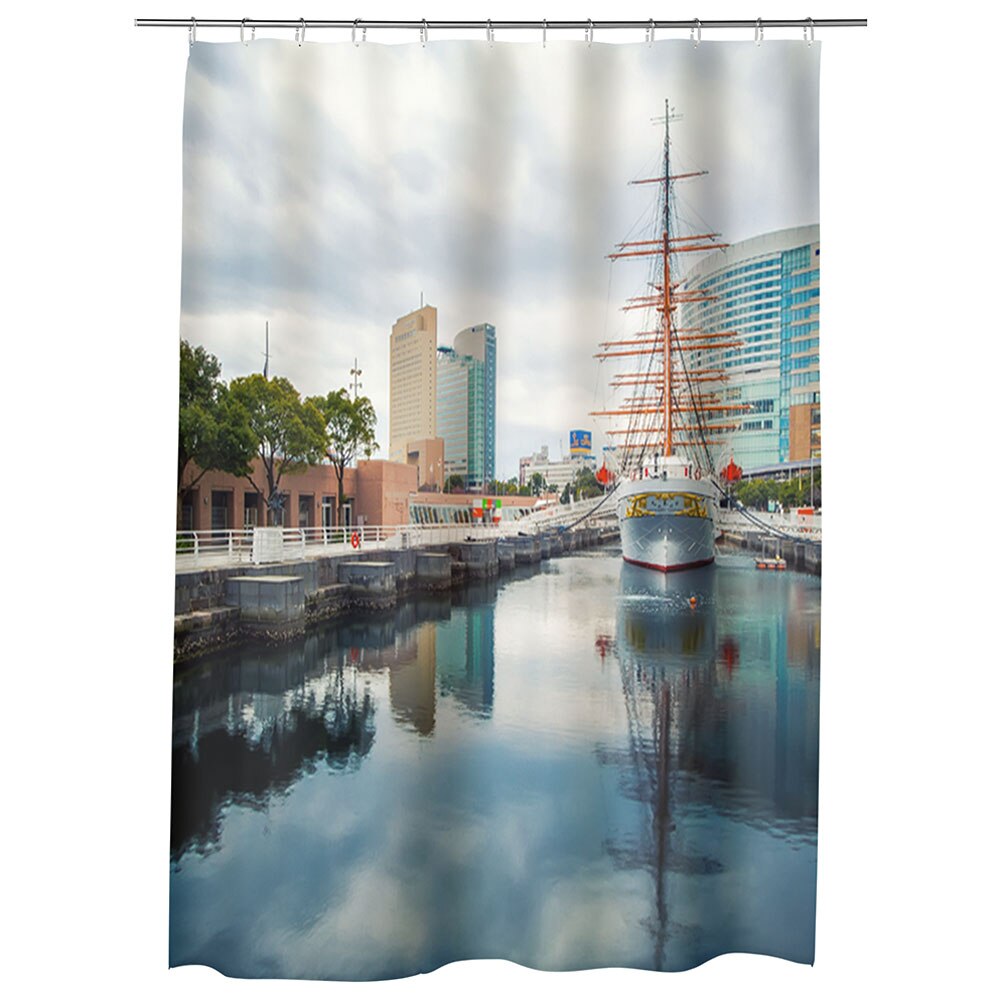 Perdea Dus, Cada, pentru Baie, Heartwork, Yokohama Japonia, Model Multicolor, Decoratiuni Baie, 150 x 200 cm