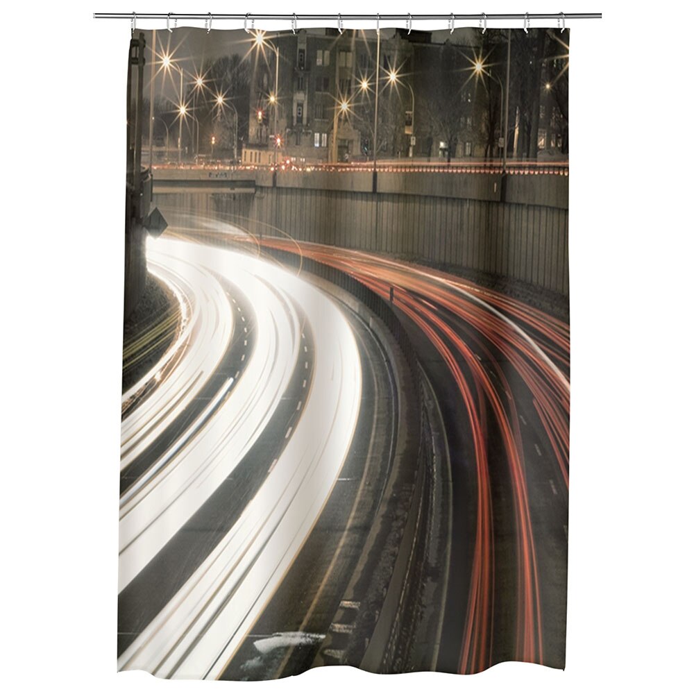 Perdea Dus, Cada, pentru Baie, Heartwork, Luminile traficului, Model Multicolor, Decoratiuni Baie, 150 x 200 cm