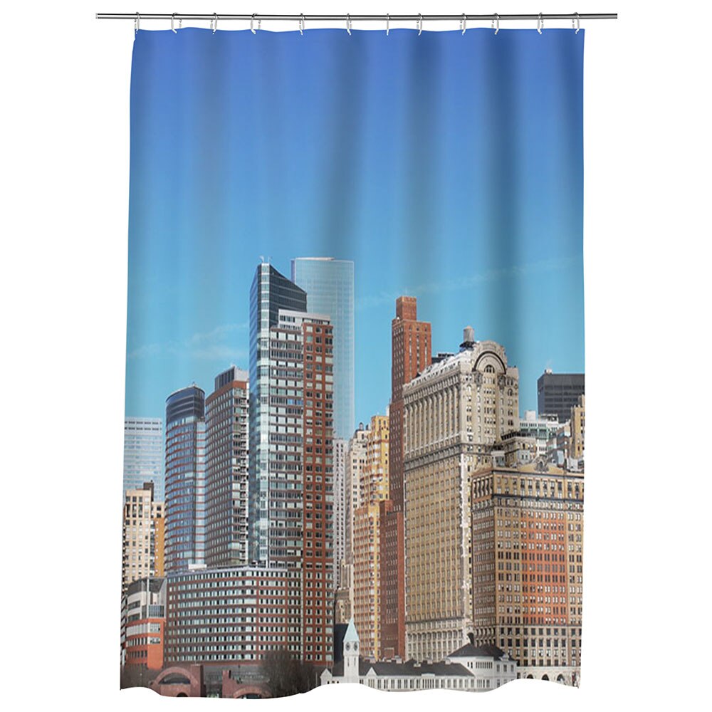 Perdea Dus, Cada, pentru Baie, Heartwork, New York9, Model Multicolor, Decoratiuni Baie, 150 x 200 cm