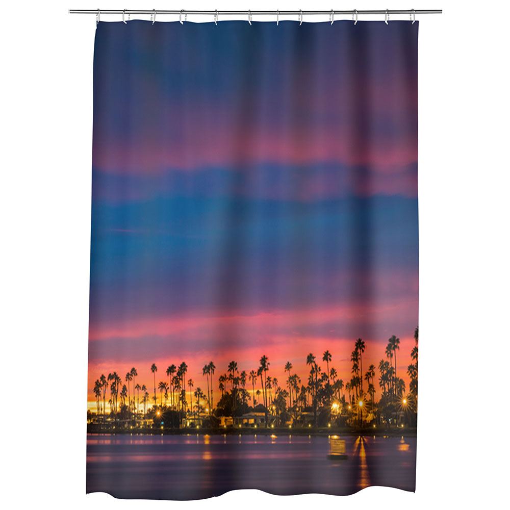 Perdea Dus, Cada, pentru Baie, Heartwork, San Diego4, Model Multicolor, Decoratiuni Baie, 150 x 200 cm