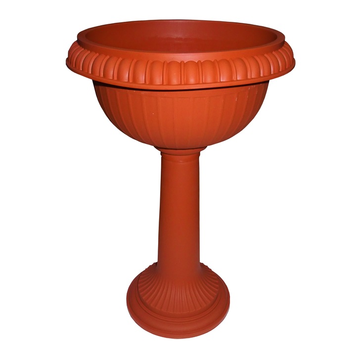 Ghiveci cu picior ND, 63x32 cm, 10 litri, Maro