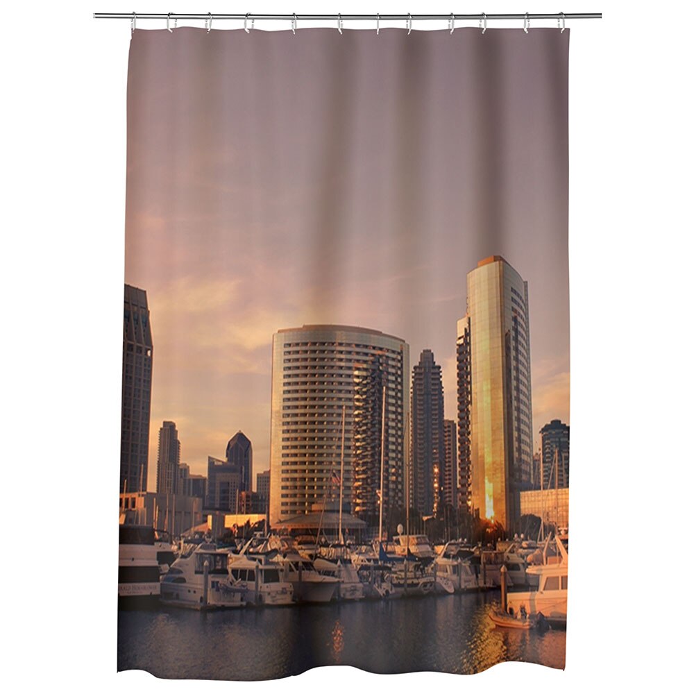 Perdea Dus, Cada, pentru Baie, Heartwork, San Diego3, Model Multicolor, Decoratiuni Baie, 150 x 200 cm