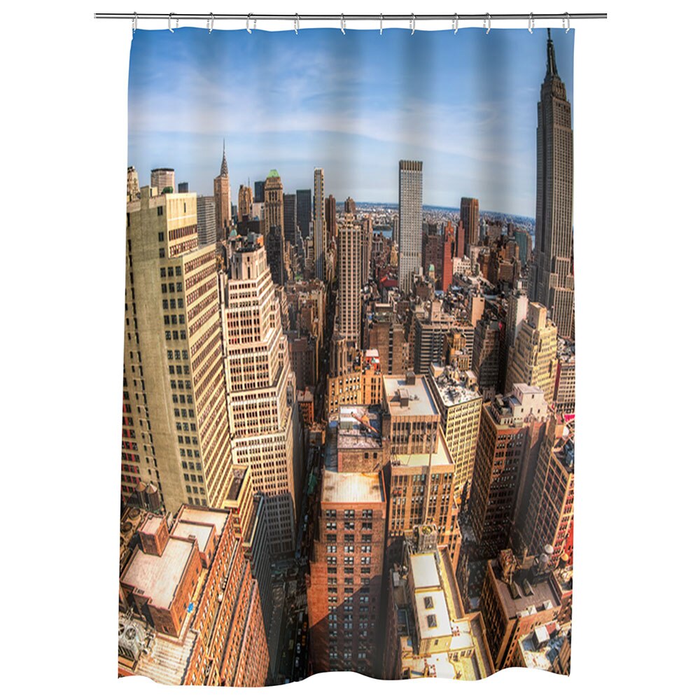 Perdea Dus, Cada, pentru Baie, Heartwork, New York6, Model Multicolor, Decoratiuni Baie, 150 x 200 cm