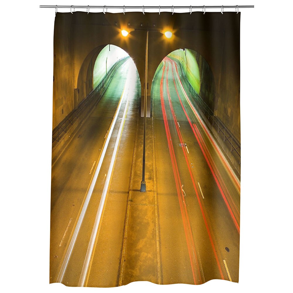 Perdea Dus, Cada, pentru Baie, Heartwork, Ora de varf, Model Multicolor, Decoratiuni Baie, 150 x 200 cm