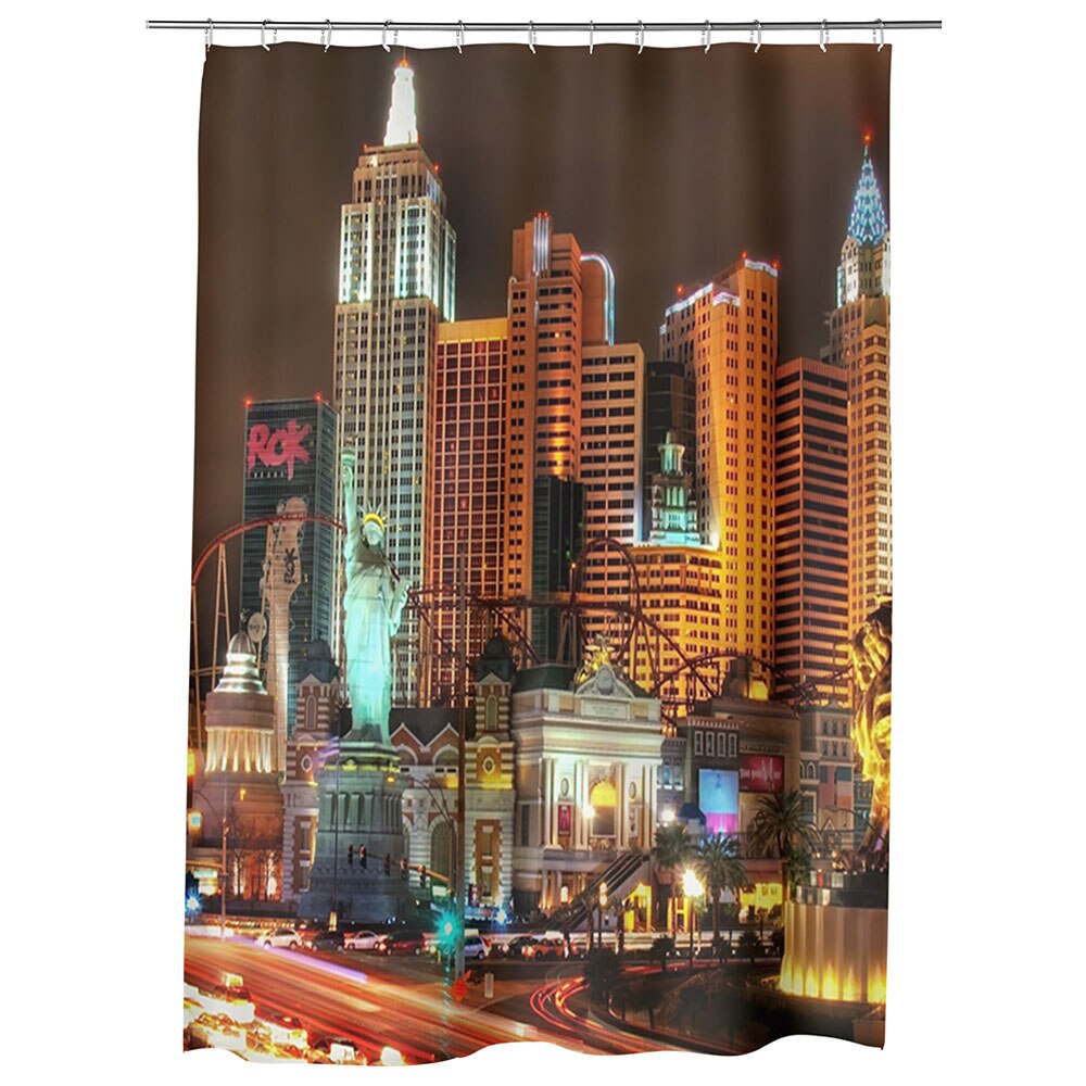 Perdea Dus, Cada, pentru Baie, Heartwork, Las Vegas Nevada SUA, Model Multicolor, Decoratiuni Baie, 150 x 200 cm