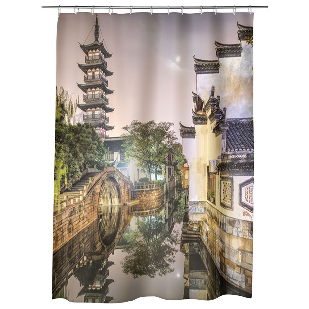 Perdea Dus, Cada, pentru Baie, Heartwork, Shanghai China, Model Multicolor, Decoratiuni Baie, 150 x 200 cm