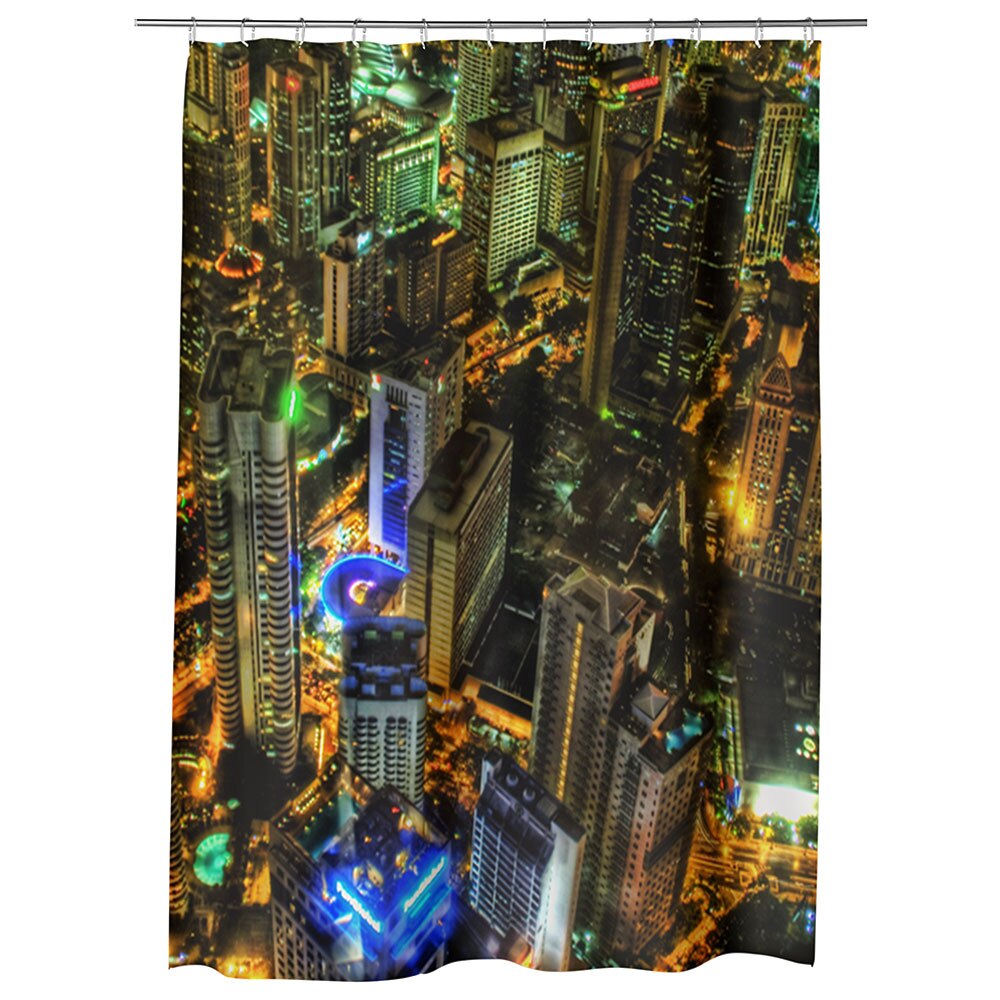 Perdea Dus, Cada, pentru Baie, Heartwork, Kuala Lumpur Malaezia, Model Multicolor, Decoratiuni Baie, 150 x 200 cm