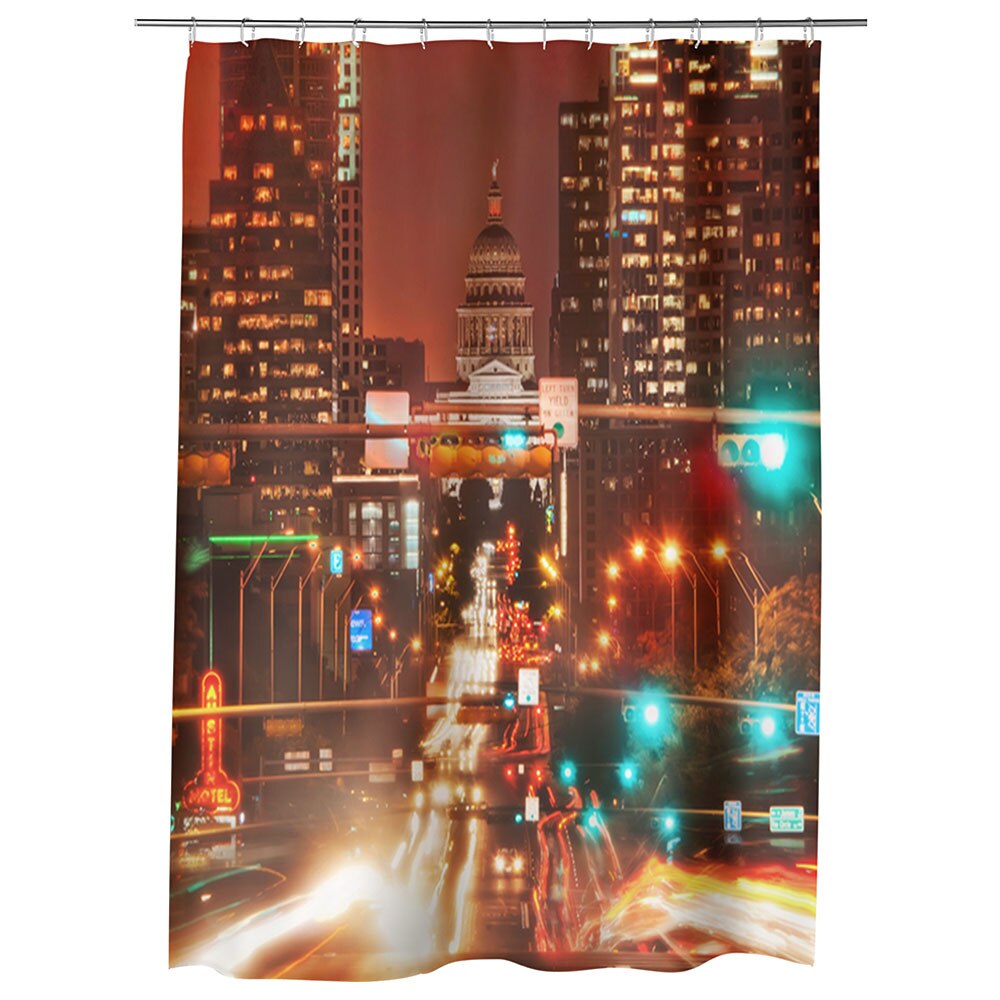 Perdea Dus, Cada, pentru Baie, Heartwork, Austin Texas SUA, Model Multicolor, Decoratiuni Baie, 150 x 200 cm