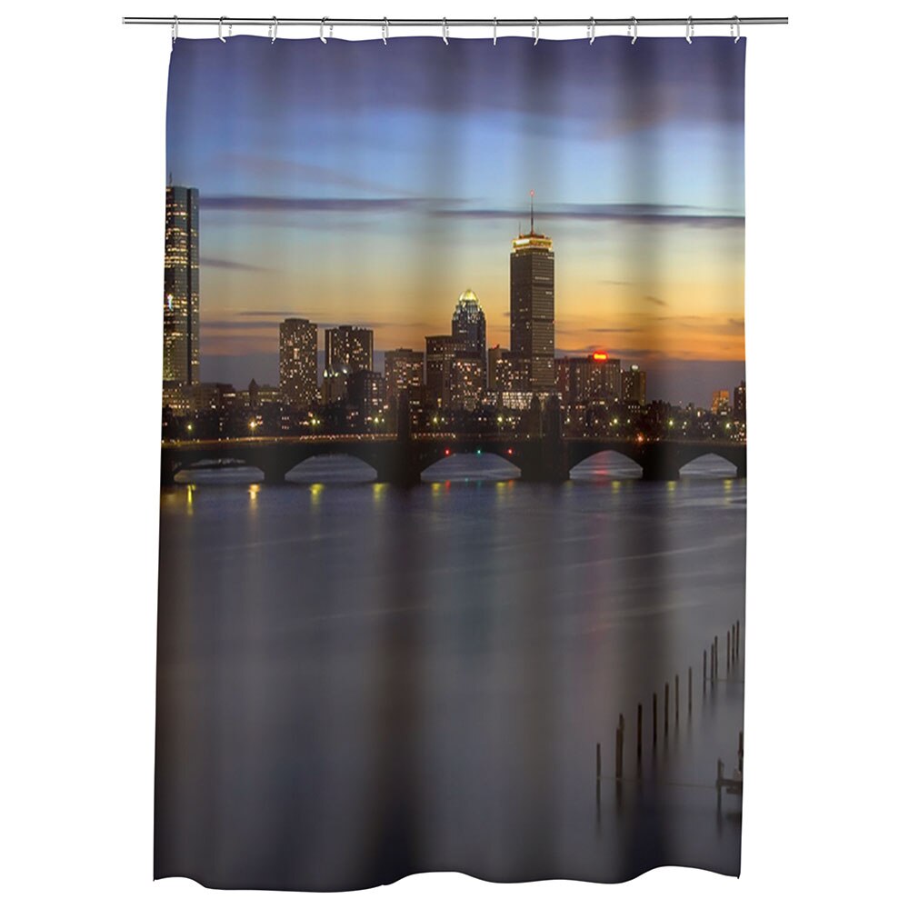 Perdea Dus, Cada, pentru Baie, Heartwork, New York8, Model Multicolor, Decoratiuni Baie, 150 x 200 cm