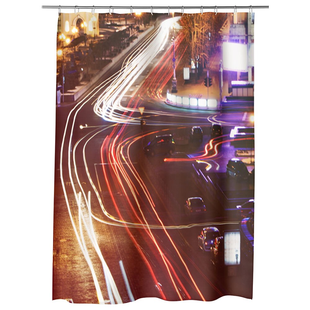 Perdea Dus, Cada, pentru Baie, Heartwork, Intersectie, Model Multicolor, Decoratiuni Baie, 150 x 200 cm