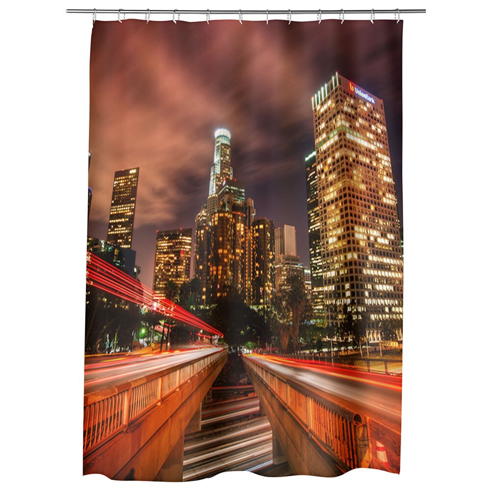 Perdea Dus, Cada, pentru Baie, Heartwork, Los Angeles SUA, Model Multicolor, Decoratiuni Baie, 150 x 200 cm