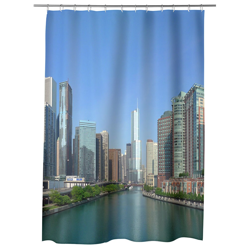 Perdea Dus, Cada, pentru Baie, Heartwork, Raul din Chicago, Model Multicolor, Decoratiuni Baie, 150 x 200 cm