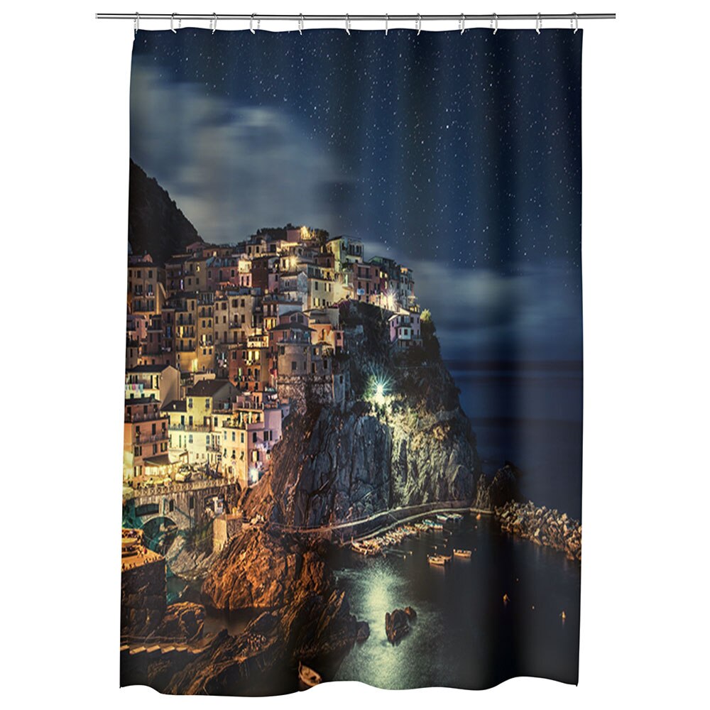 Perdea Dus, Cada, pentru Baie, Heartwork, Manarola Italia, Model Multicolor, Decoratiuni Baie, 150 x 200 cm