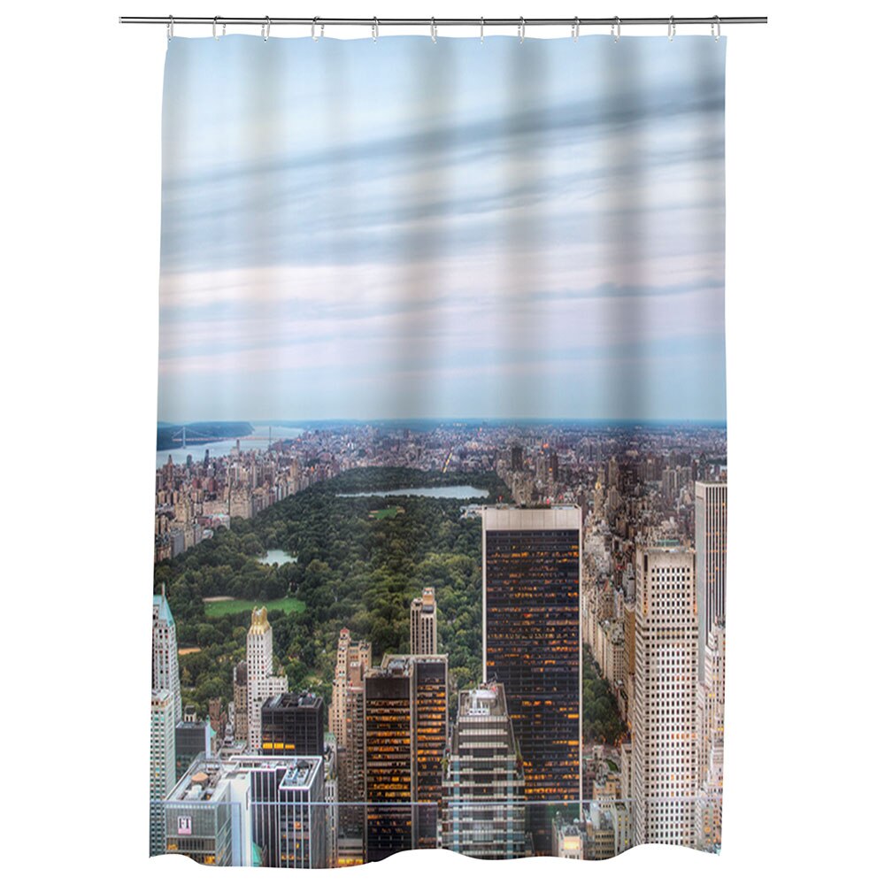 Perdea Dus, Cada, pentru Baie, Heartwork, Central Park New York, Model Multicolor, Decoratiuni Baie, 150 x 200 cm