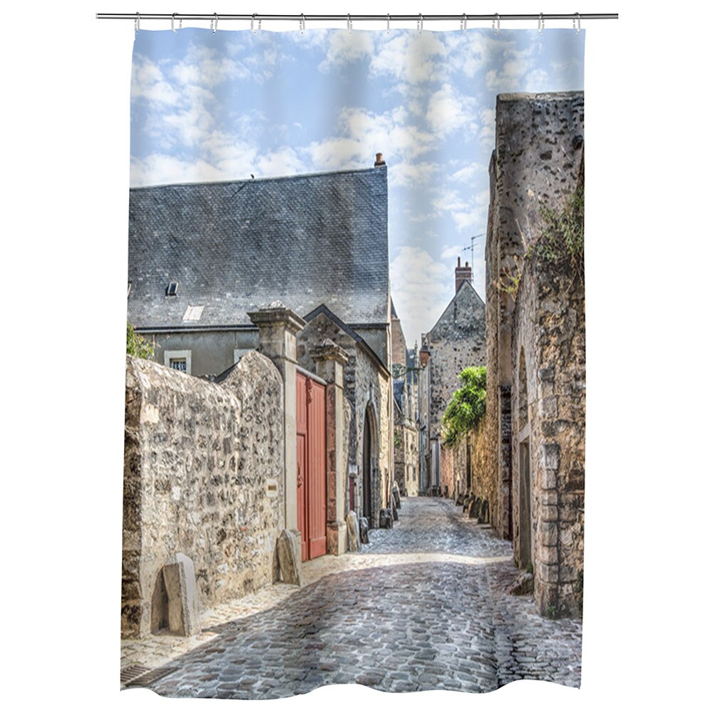 Perdea Dus, Cada, pentru Baie, Heartwork, Le mans Franta, Model Multicolor, Decoratiuni Baie, 150 x 200 cm