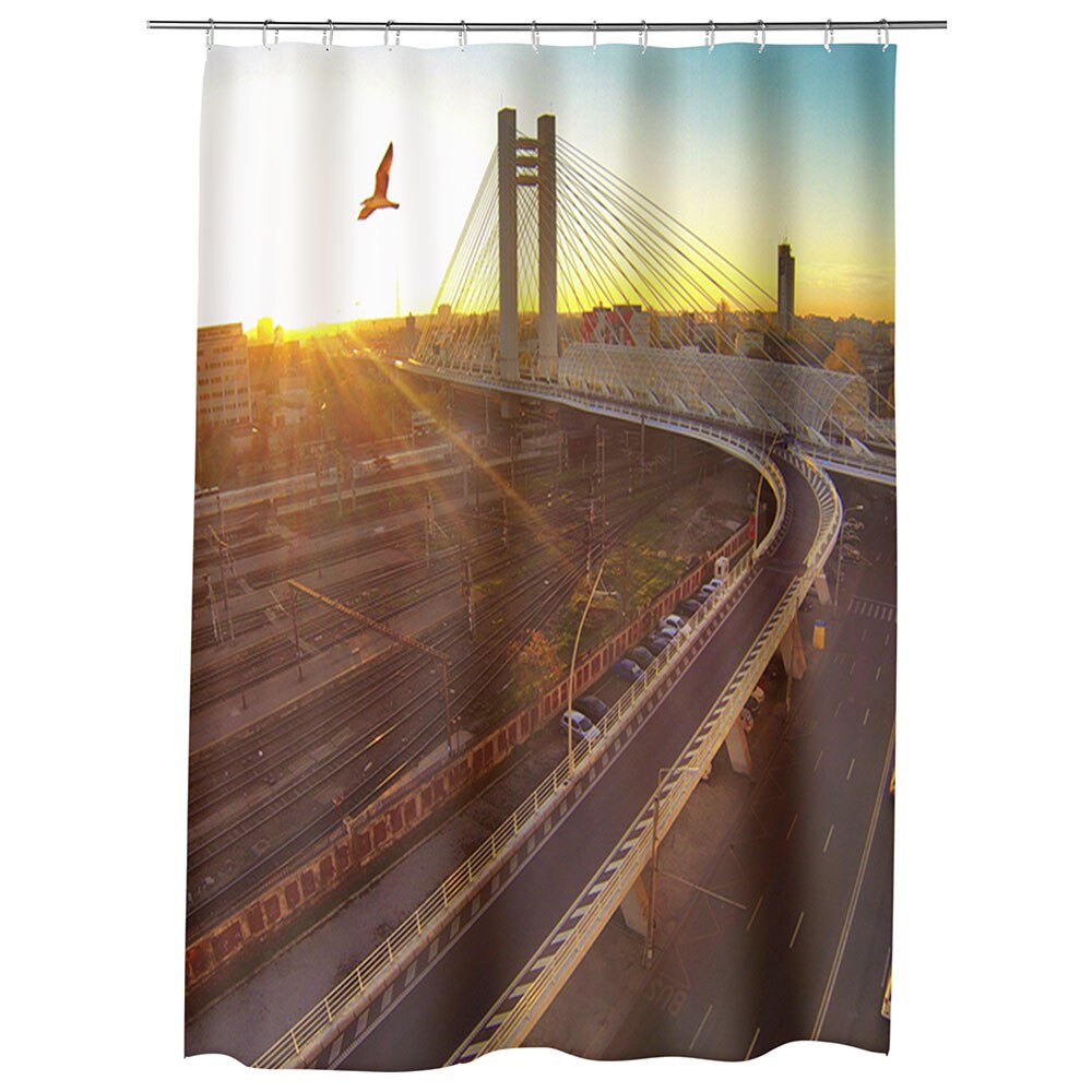 Perdea Dus, Cada, pentru Baie, Heartwork, Bucuresti, Model Multicolor, Decoratiuni Baie, 150 x 200 cm