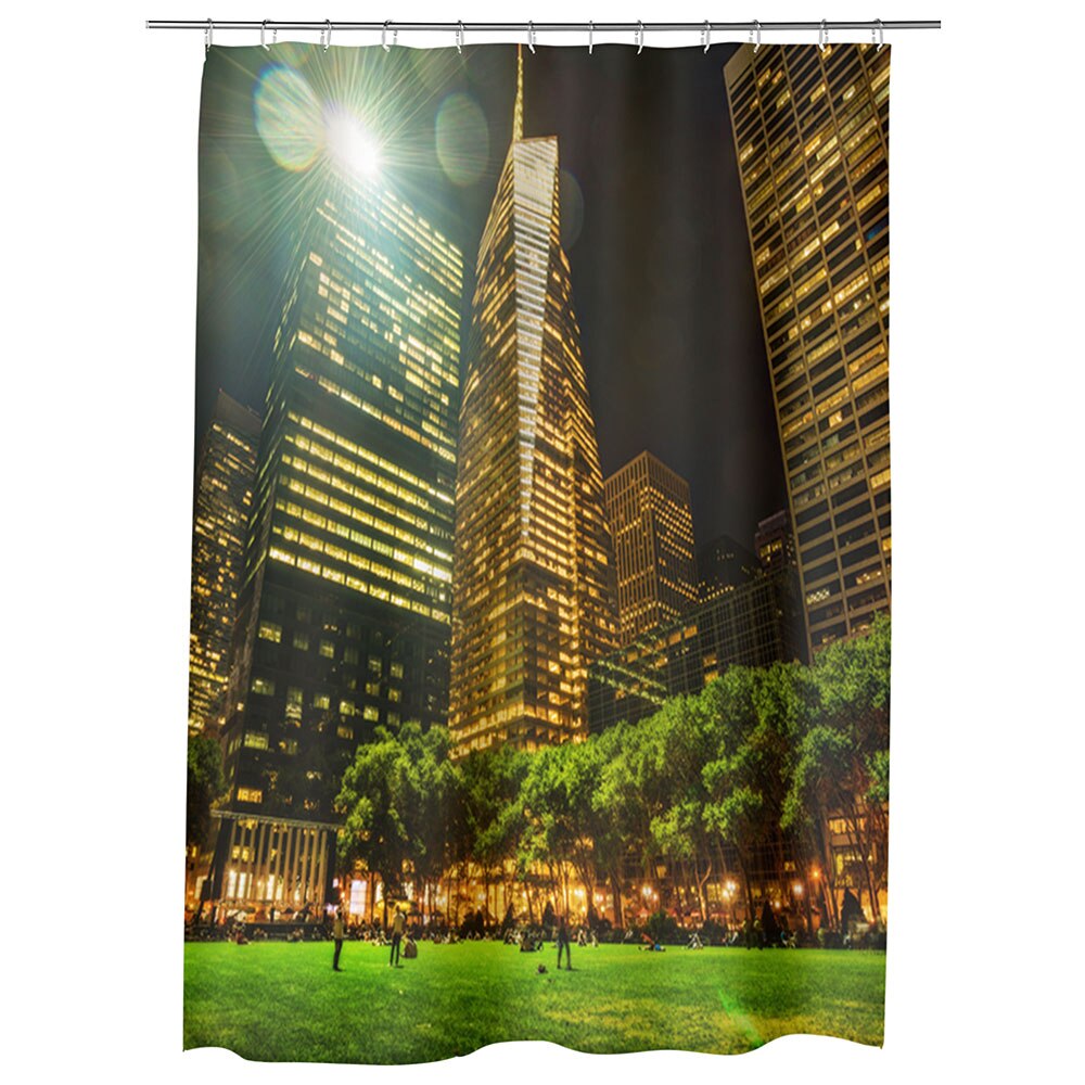 Perdea Dus, Cada, pentru Baie, Heartwork, Parc in New York, Model Multicolor, Decoratiuni Baie, 150 x 200 cm