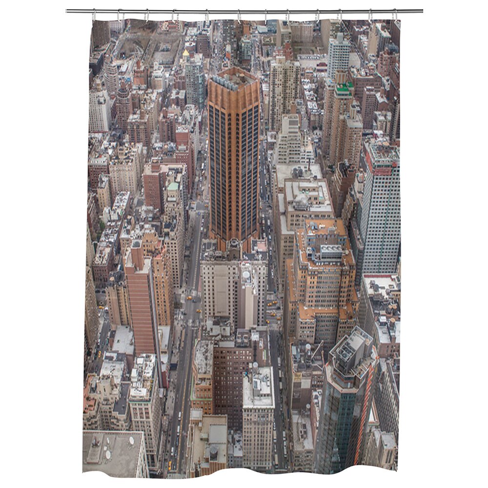 Perdea Dus, Cada, pentru Baie, Heartwork, New York, Model Multicolor, Decoratiuni Baie, 150 x 200 cm