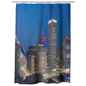 Perdea Dus, Cada, pentru Baie, Heartwork, 4 Iulie in Chicago, Model Multicolor, Decoratiuni Baie, 150 x 200 cm Perdea Dus, Cada, pentru Baie, Heartwork, 4 Iulie in Chicago, Model Multicolor, Decoratiuni Baie, 150 x 200 cm