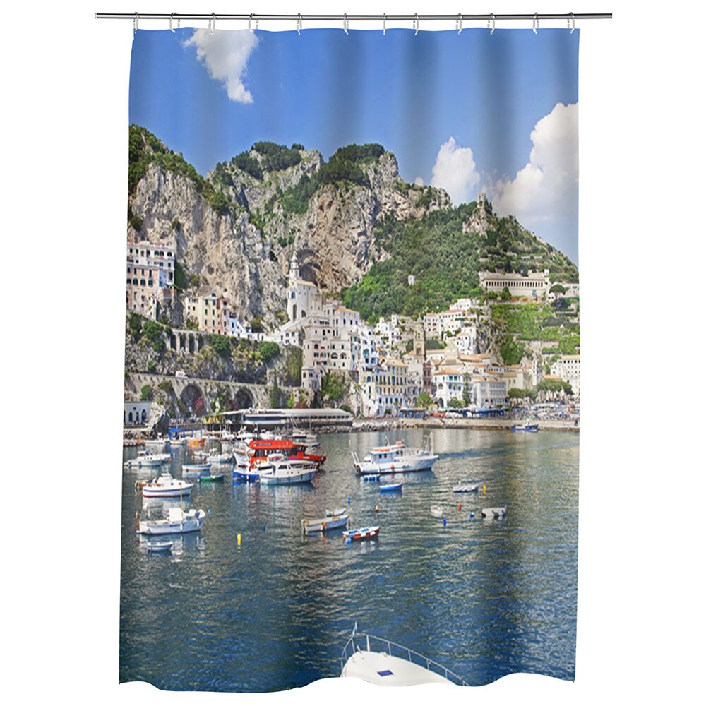 Perdea Dus, Cada, pentru Baie, Heartwork, Monte Cerreto Italia, Model Multicolor, Decoratiuni Baie, 150 x 200 cm