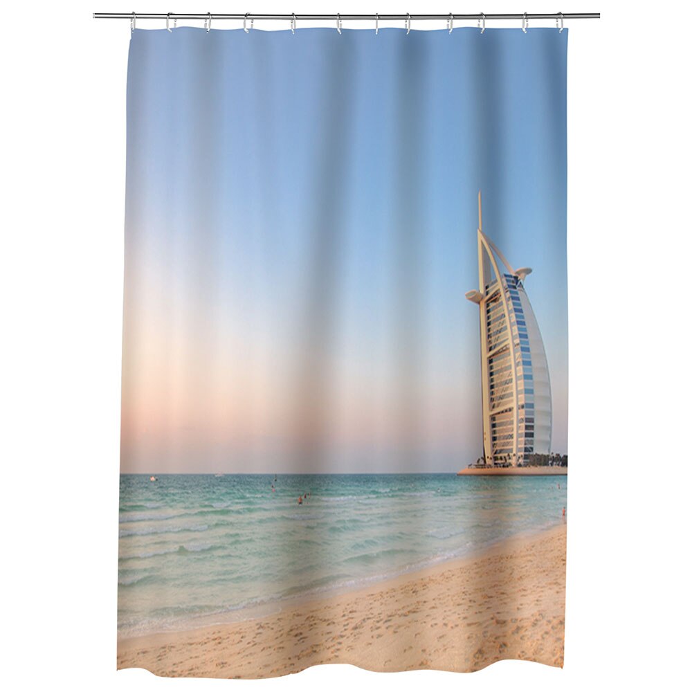 Perdea Dus, Cada, pentru Baie, Heartwork, Burj al Arab Dubai Emiratele Arabe Unite, Model Multicolor, Decoratiuni Baie, 150 x 200 cm