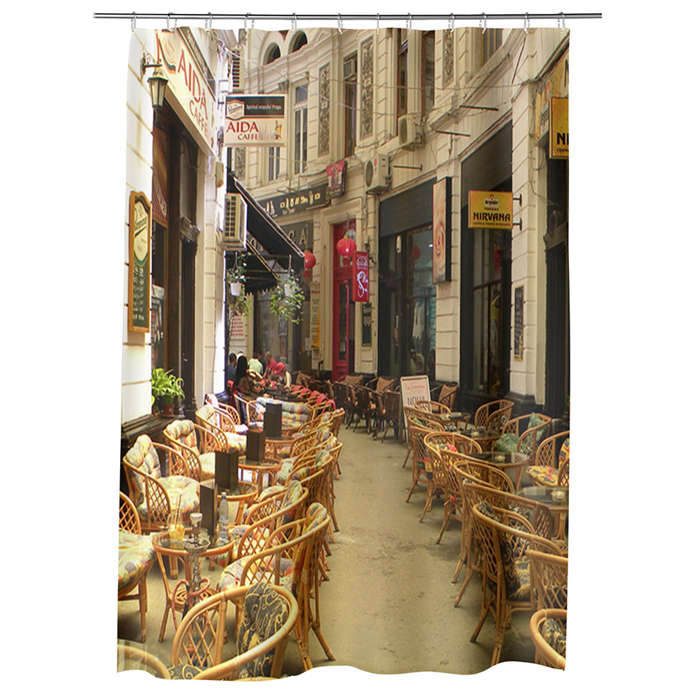 Perdea Dus, Cada, pentru Baie, Heartwork, Pasajul Vilacrosse Bucuresti, Model Multicolor, Decoratiuni Baie, 150 x 200 cm