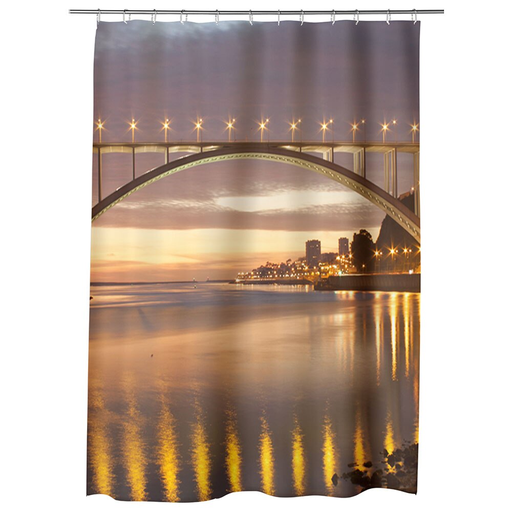 Perdea Dus, Cada, pentru Baie, Heartwork, Porto Portugalia, Model Multicolor, Decoratiuni Baie, 150 x 200 cm