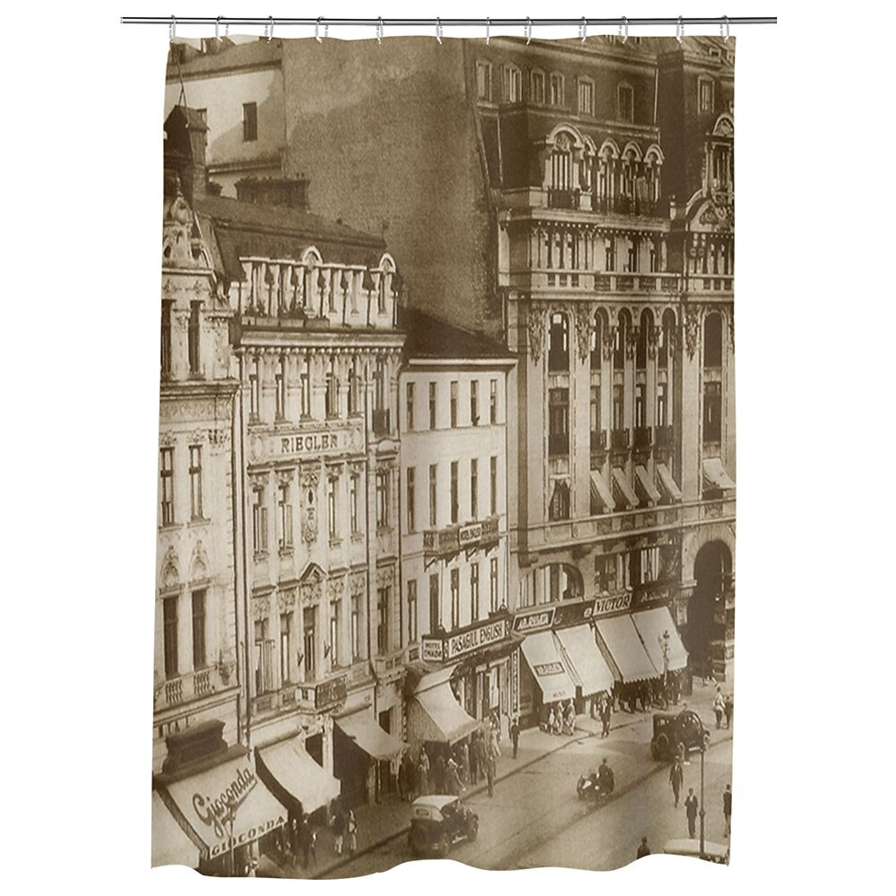 Perdea Dus, Cada, pentru Baie, Heartwork, Palatul telefoanelor Calea Victoriei Bucuresti, Model Multicolor, Decoratiuni Baie, 150 x 200 cm