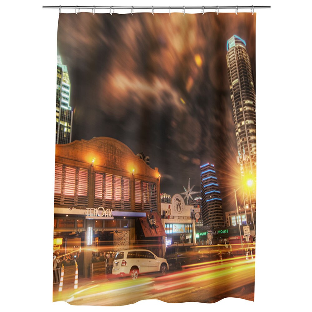 Perdea Dus, Cada, pentru Baie, Heartwork, Austin Texas, Model Multicolor, Decoratiuni Baie, 150 x 200 cm