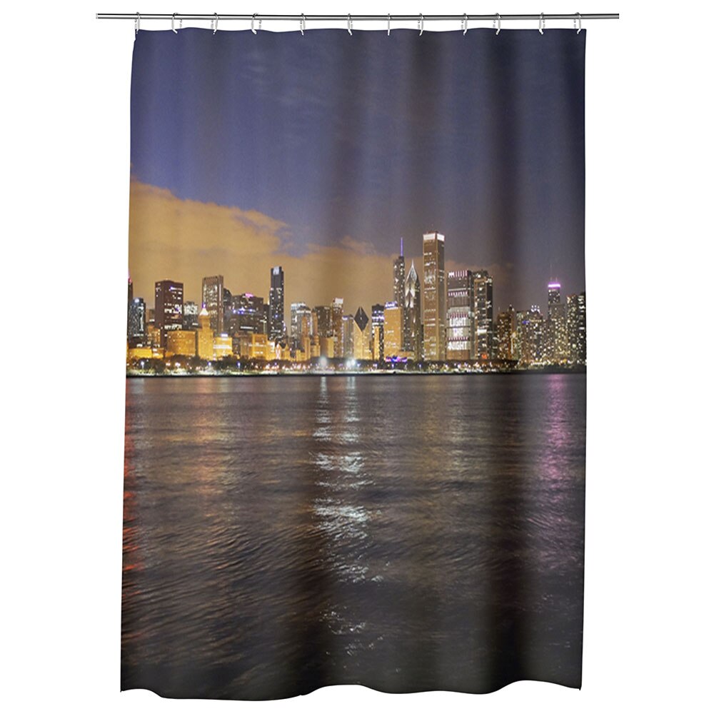 Perdea Dus, Cada, pentru Baie, Heartwork, Chicago SUA, Model Multicolor, Decoratiuni Baie, 150 x 200 cm