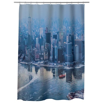 Perdea Dus, Cada, pentru Baie, Heartwork, Manhattan New York City, Model Multicolor, Decoratiuni Baie, 150 x 200 cm Perdea Dus, Cada, pentru Baie, Heartwork, Manhattan New York City, Model Multicolor, Decoratiuni Baie, 150 x 200 cm